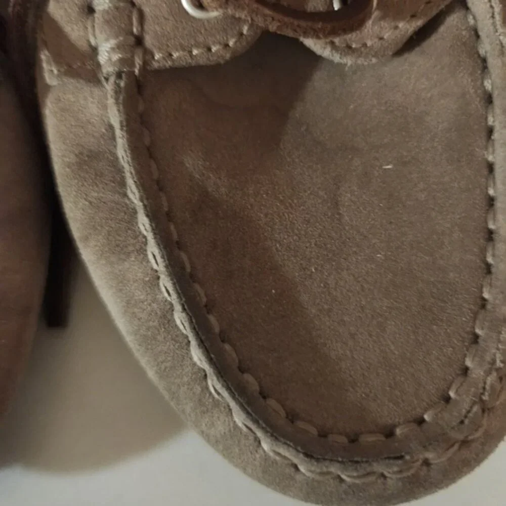 Tod's Driving Shoes Suede‎ Brown Junior Size 33 Gommino Loafers
